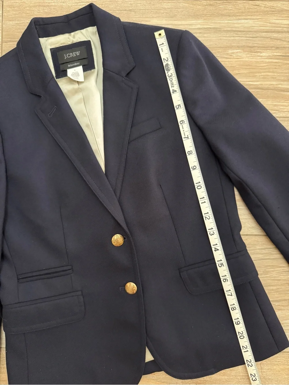 J.Crew Navy Schoolboy Blazer Size 4